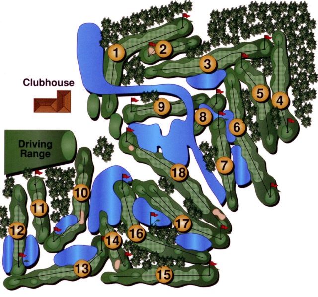 Keeton Park Golf Course Layout Map