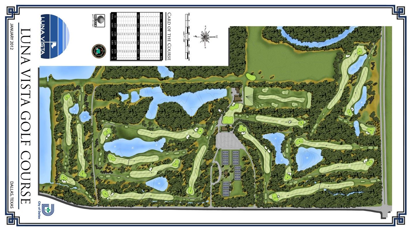 Luna Vista Golf Course Layout Map