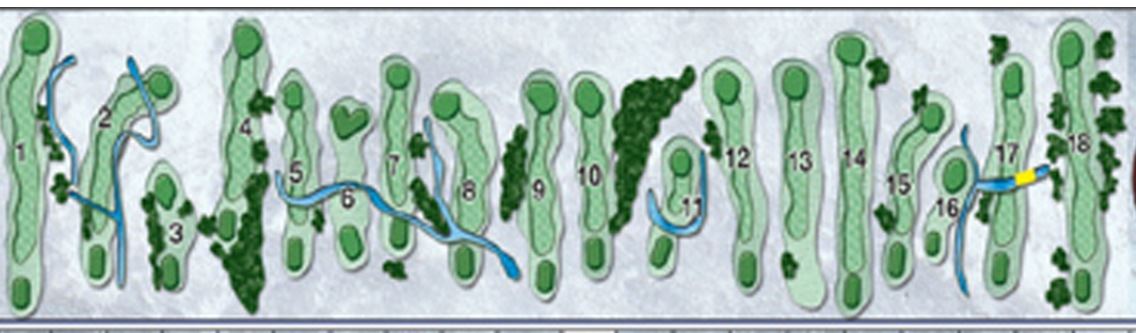 Tenison Glen Golf Course Layout Map