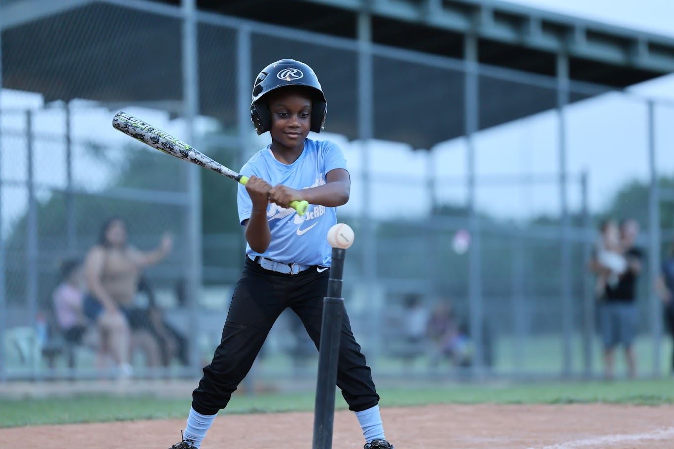 Kid playing Baseball
