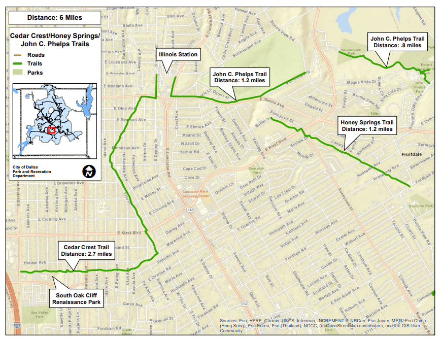Cedar Crest Trail Map