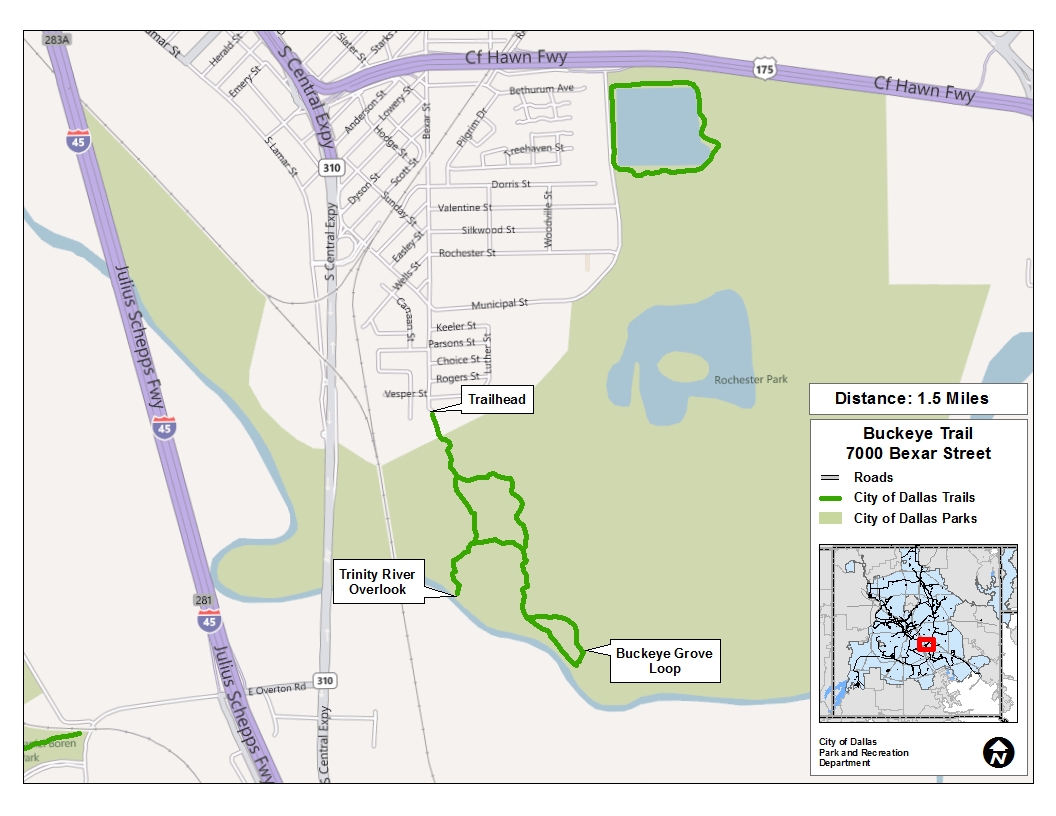 Texas Buckeye Trail Map